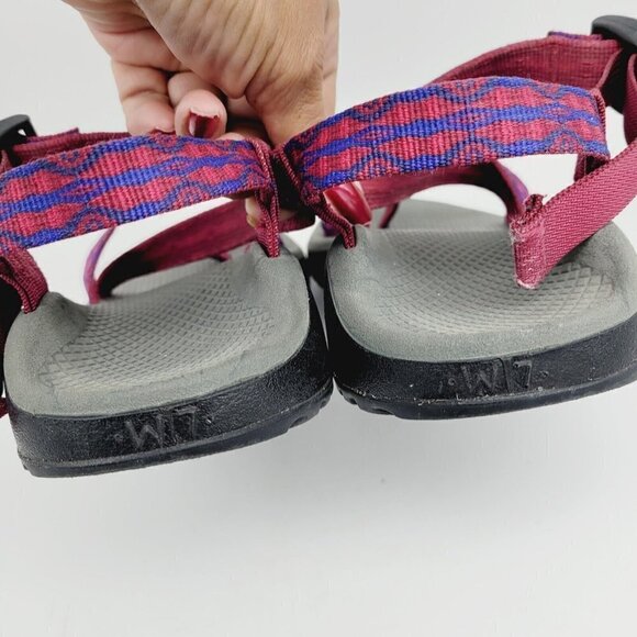 Chaco Z Cloud 2 Berry Anemone Sandals Size 7 Hiking Water Shoes Women Pink Blue - Picture 4 of 10